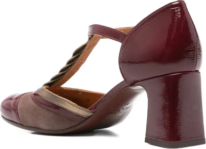 70mm T-Bar Block-Heel Pumps - Image 3