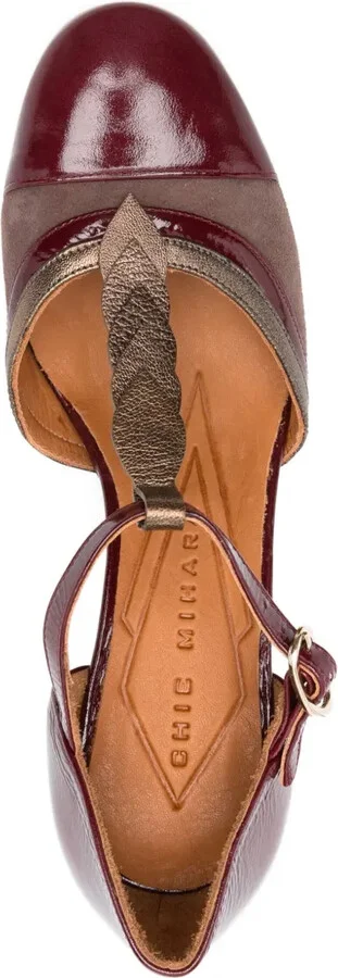 70mm T-Bar Block-Heel Pumps - Image 4