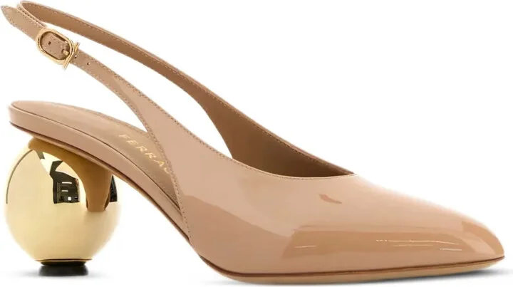 70mm Tessie sphere-heel slingback pumps - Image 2