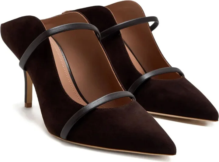 70mm Two-Strap Pointed-Toe Mules - Image 2