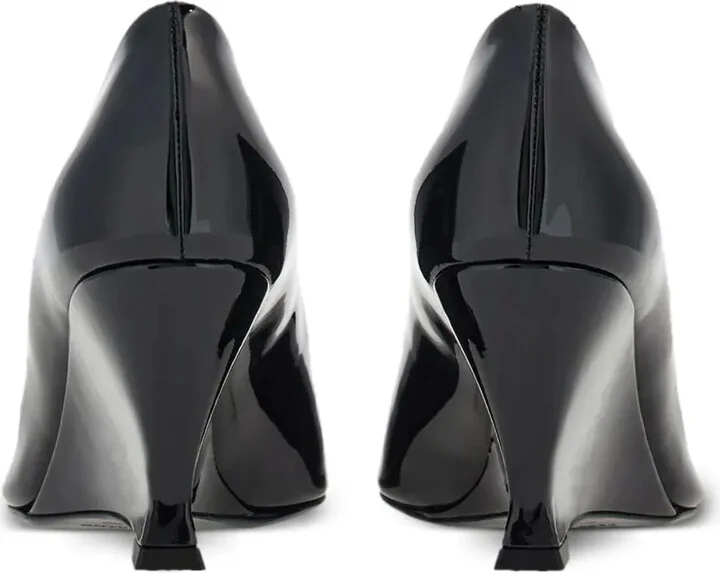 70mm Wedge-Heel Leather Pumps - Image 3