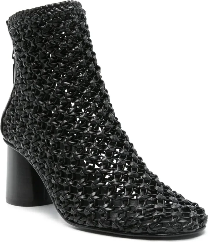 70mm Woven Leather Boots - Image 2