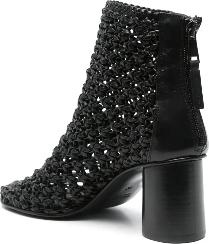 70mm Woven Leather Boots - Image 3