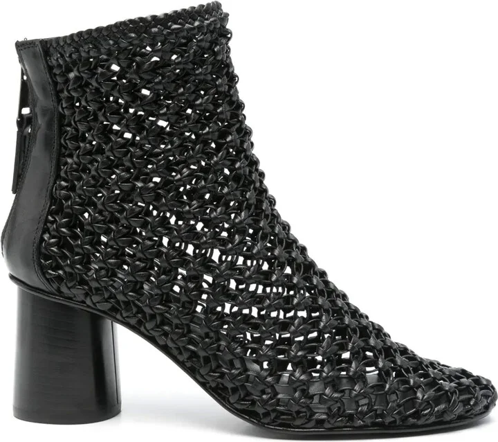 70mm Woven Leather Boots