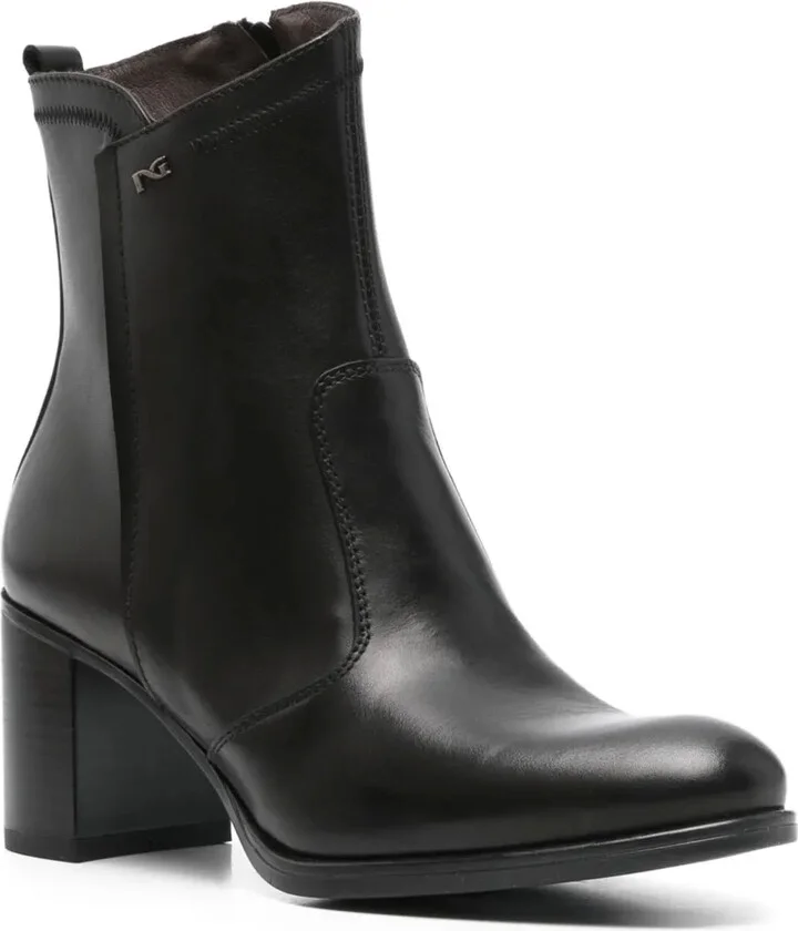 70mm Zip-Detail Block-Heel Boots - Image 2