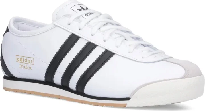 70s Italian Three-Stripe Leather Sneakers - Image 2