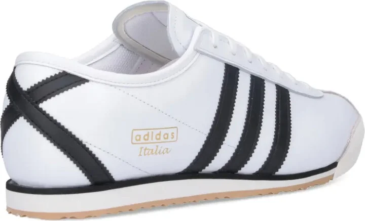 70s Italian Three-Stripe Leather Sneakers - Image 4