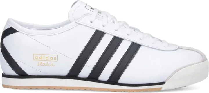 70s Italian Three-Stripe Leather Sneakers