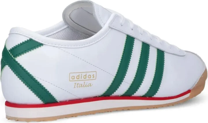 70s Italian Three-Stripe Leather Trainers - Image 4