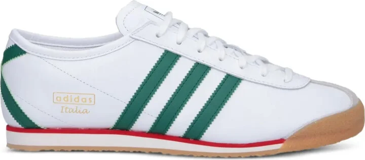 70s Italian Three-Stripe Leather Trainers
