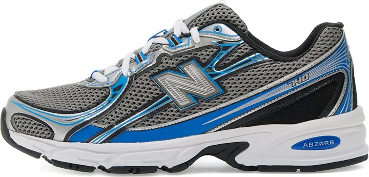 740 "Blue Agate/Slate Grey/Metallic" sneakers