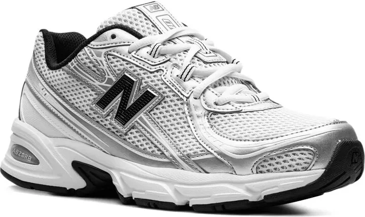 740 "White Silver/Metallic Black" sneakers - Image 2