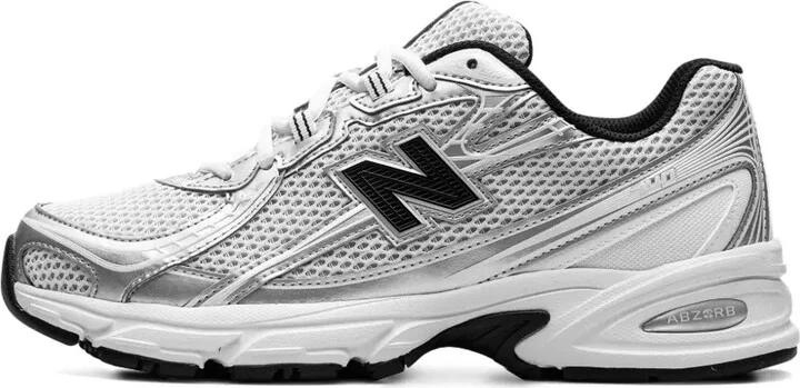 740 "White Silver/Metallic Black" sneakers - Image 5