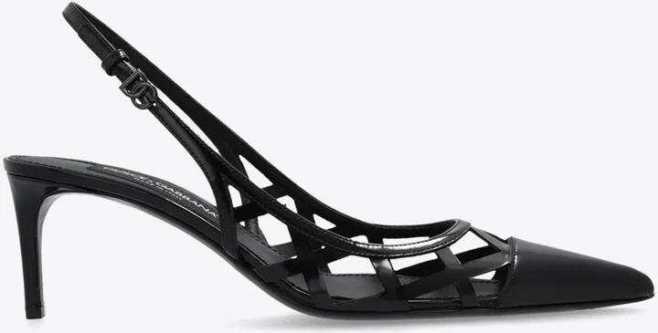 75 Calf Leather Slingback Pumps