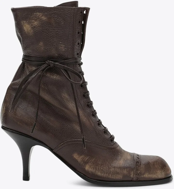 75 Leather Lace-Up Boots