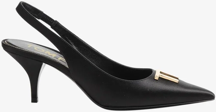75 TF Leather Slingback Pumps