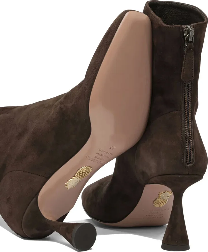 75mm Amore suede ankle boots - Image 3