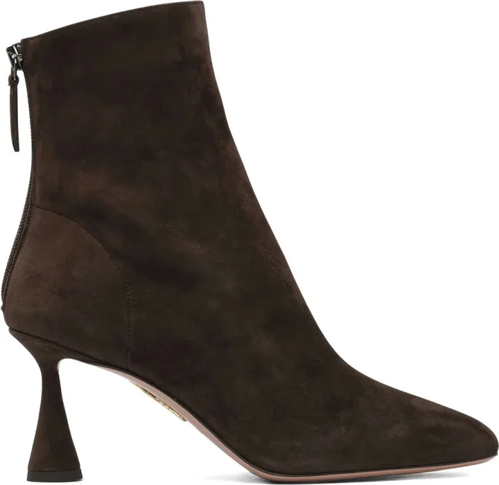 75mm Amore suede ankle boots