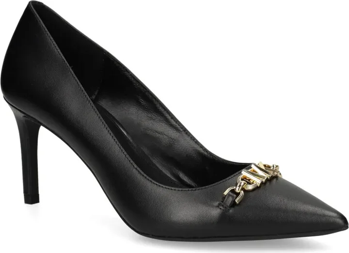75mm Appliqué-Logo Leather Pumps - Image 2