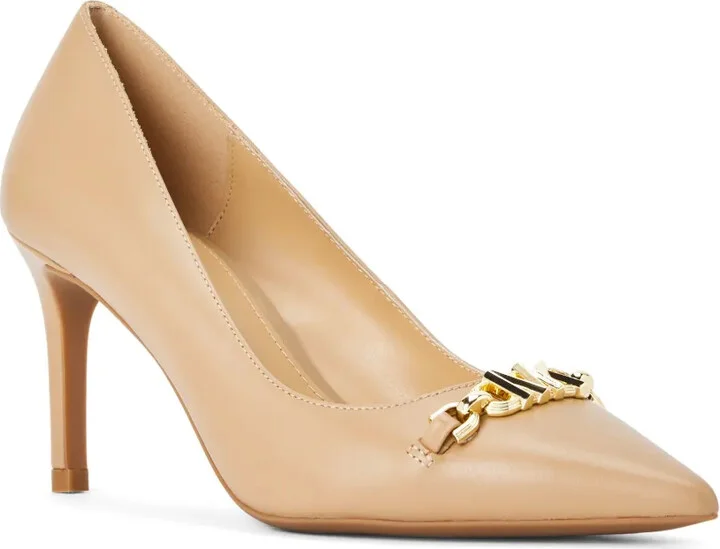 75mm Appliqué-Logo Leather Pumps - Image 2