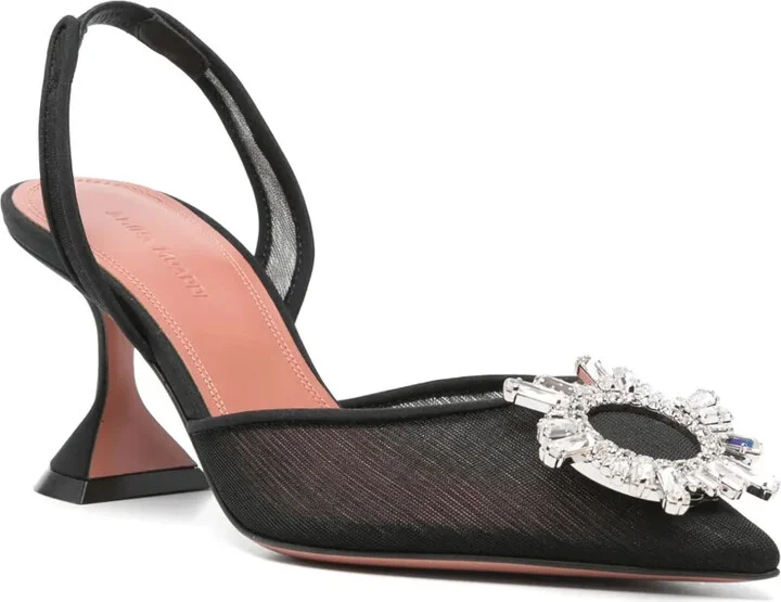 75mm Begum Glass slingback pumps - Image 2