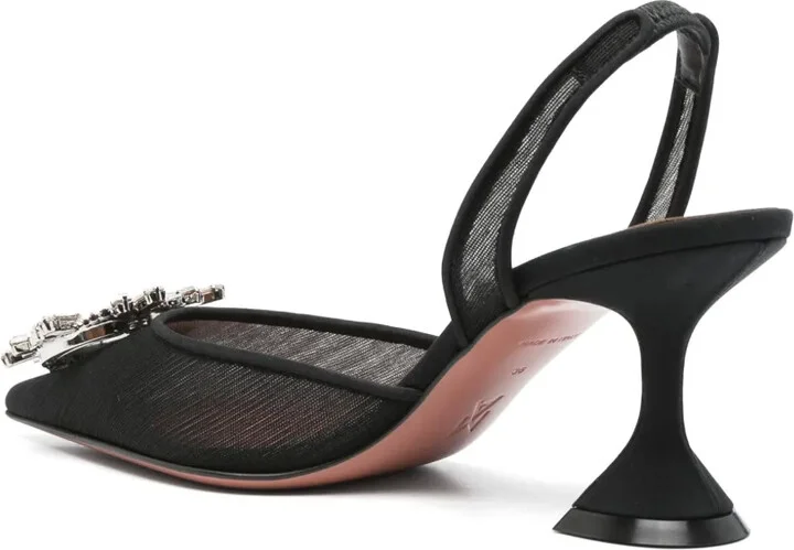 75mm Begum Glass slingback pumps - Image 3