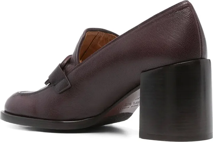 75mm Block-Heel Leather Mules - Image 3