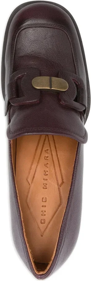 75mm Block-Heel Leather Mules - Image 4