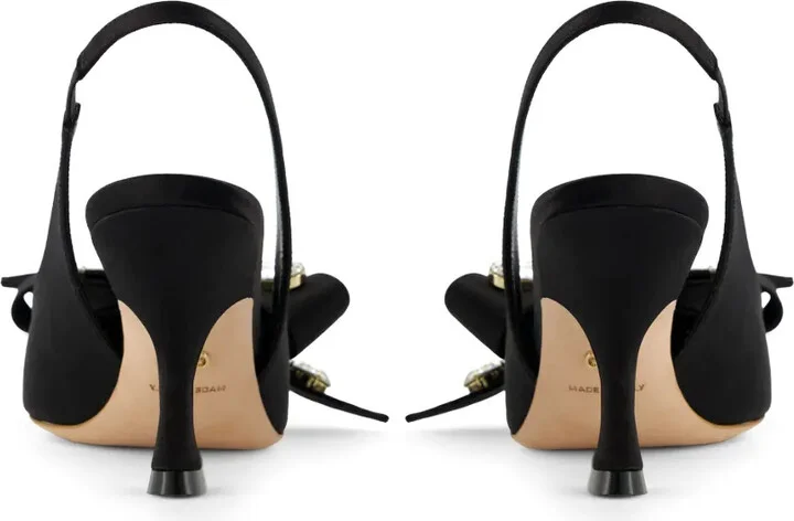 75mm Bow-Detailing Slingback Pumps - Image 4