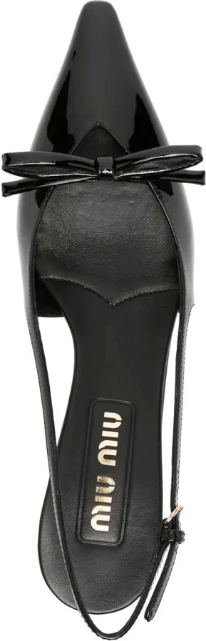 75mm Bow-Embellished Sligback Pumps - Image 4