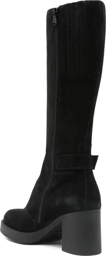 75mm Buckle-Detail Block-Heel Boots - Image 3
