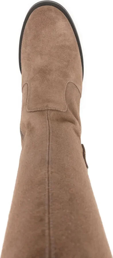 75mm Buckle-Detail Calf-Leather Boots - Image 4