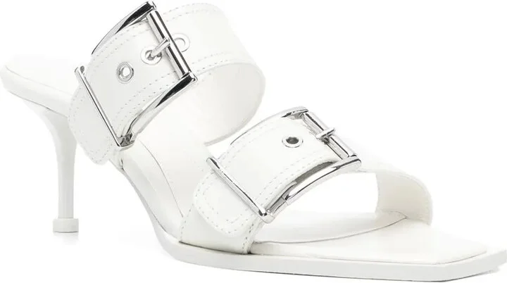 75mm Buckled Leather Sandals - Image 2