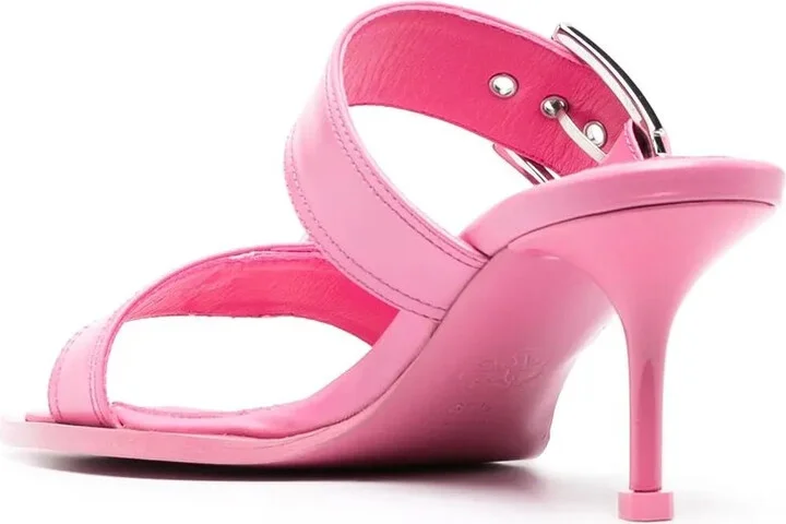 75mm Buckled Leather Sandals - Image 3