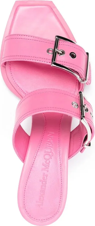 75mm Buckled Leather Sandals - Image 4