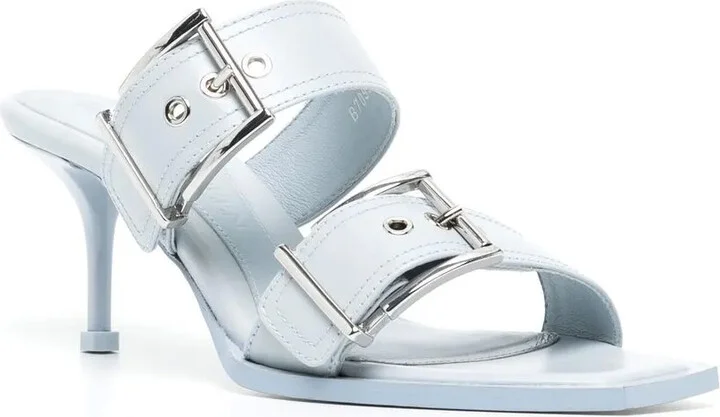 75mm Buckled Leather Sandals - Image 2