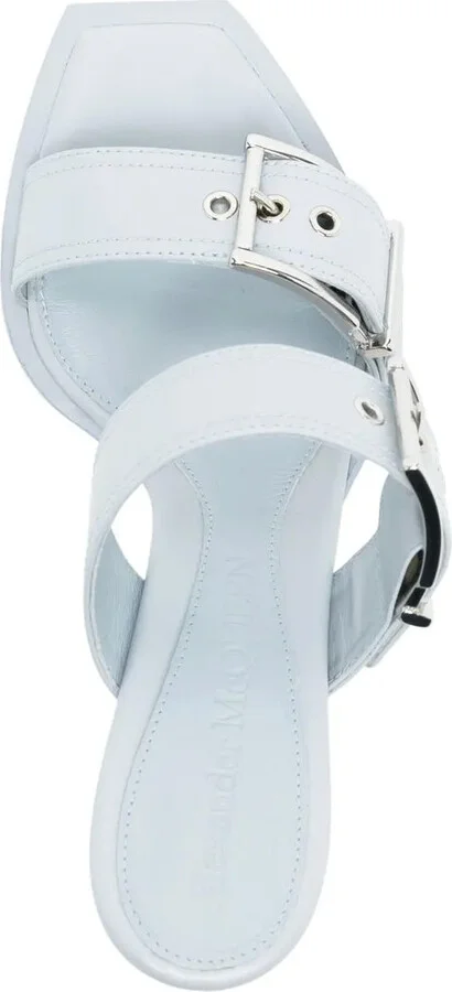 75mm Buckled Leather Sandals - Image 4
