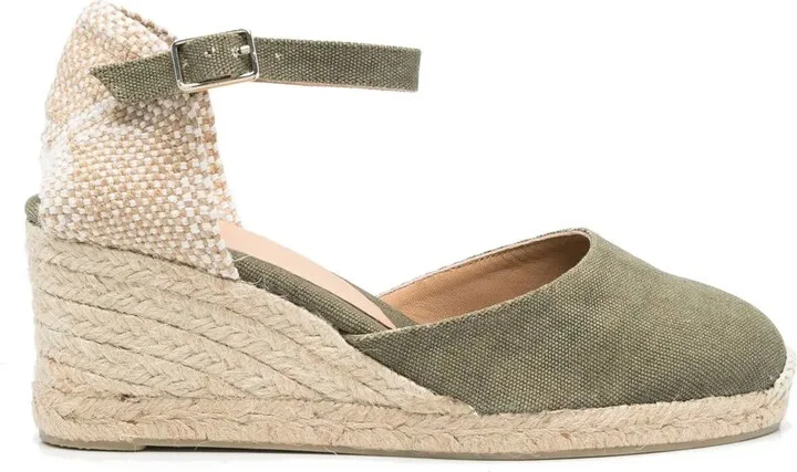 75mm Carol raffia-wedge espadrilles