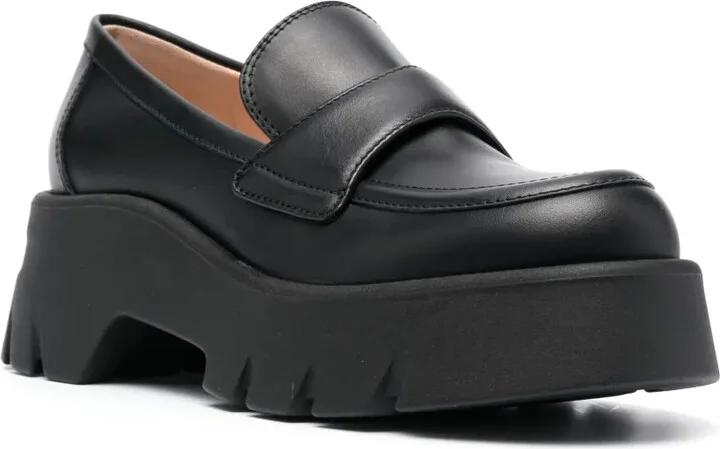 75mm Chunky Leather Loafers - Image 2