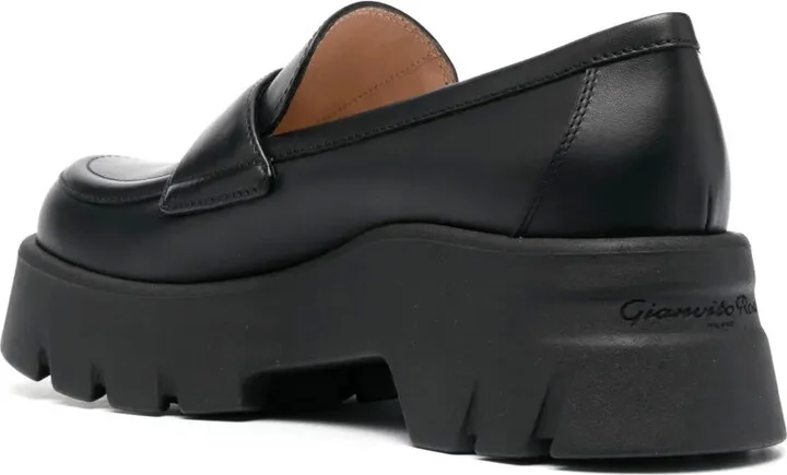 75mm Chunky Leather Loafers - Image 3