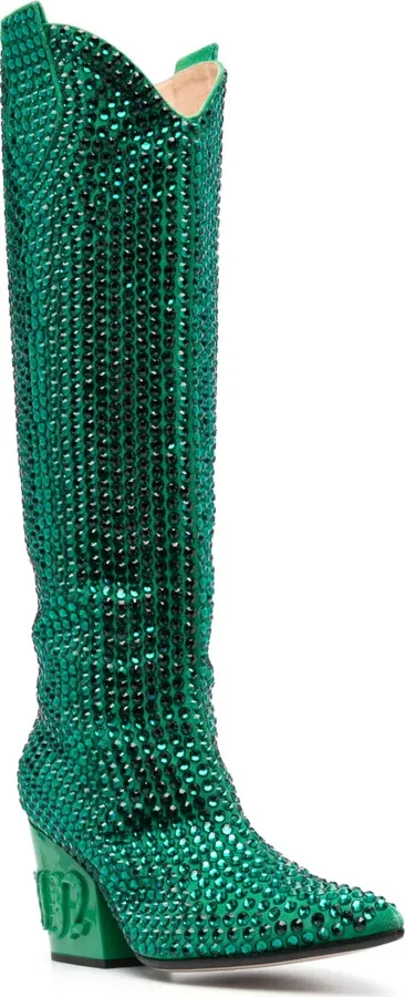 75mm Crystal-Embellished Boots - Image 2