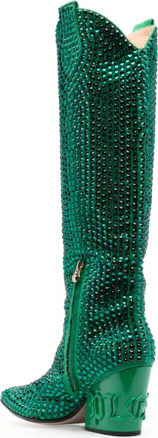 75mm Crystal-Embellished Boots - Image 3