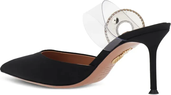75mm Crystal Hoop pointed-toe mules - Image 3