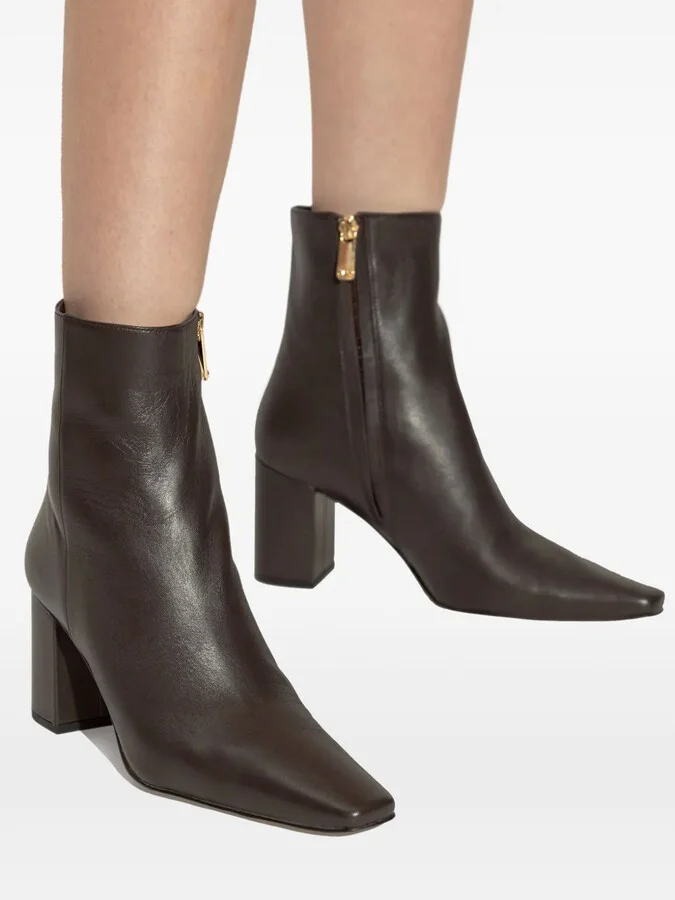 75mm Elise leather boots - Image 5