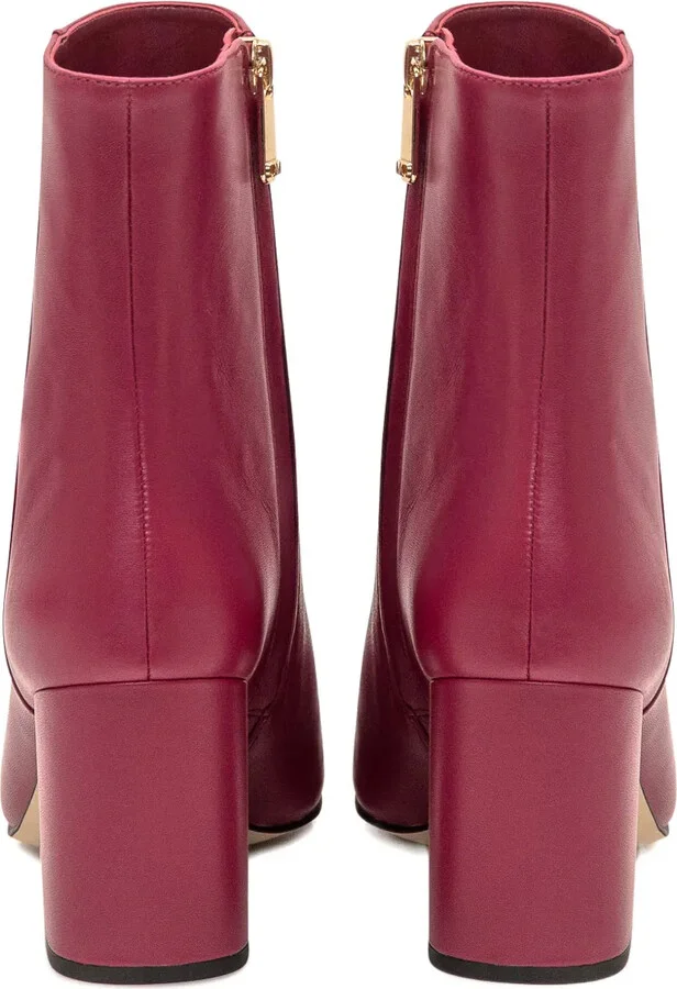 75mm Elise zip-detail block-heel ankle boots - Image 2