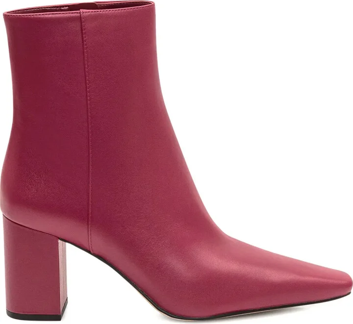 75mm Elise zip-detail block-heel ankle boots