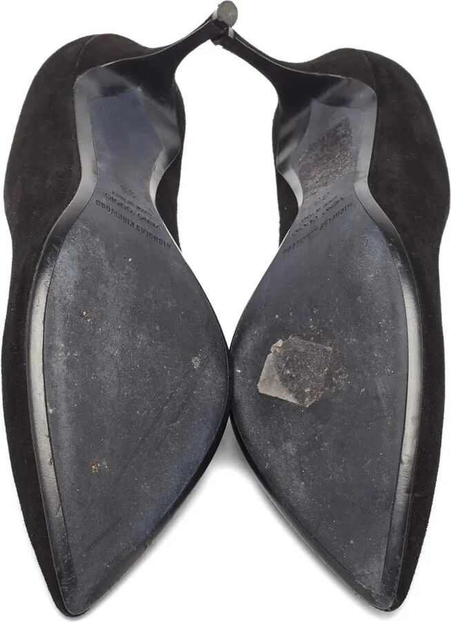75mm Faux Pearl-Detailed Suede Pumps - Image 3