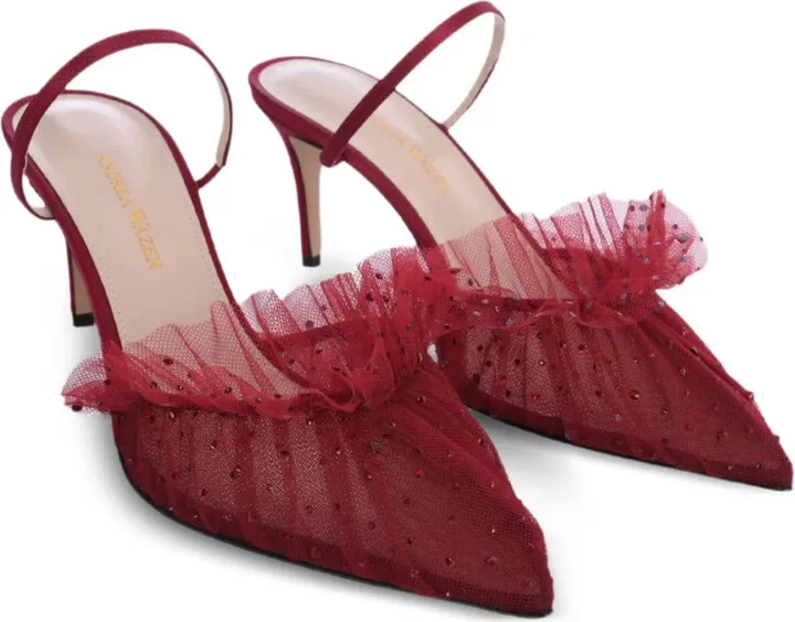 75mm Franca ruffled mules - Image 2