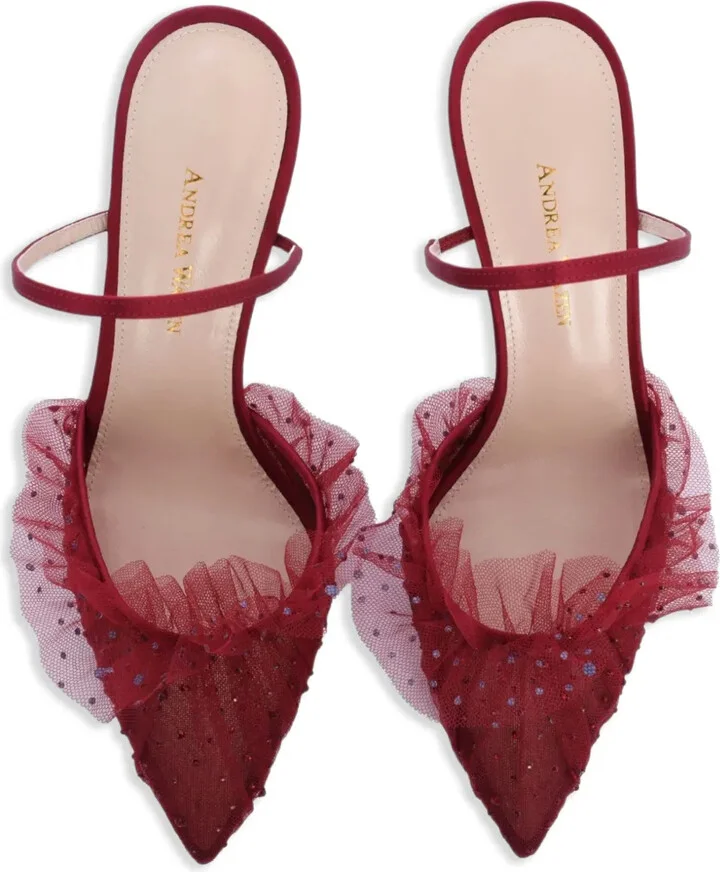 75mm Franca ruffled mules - Image 3