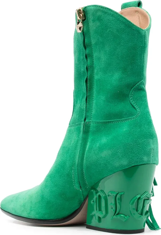 75mm Fringe-Detailed Suede Boots - Image 3